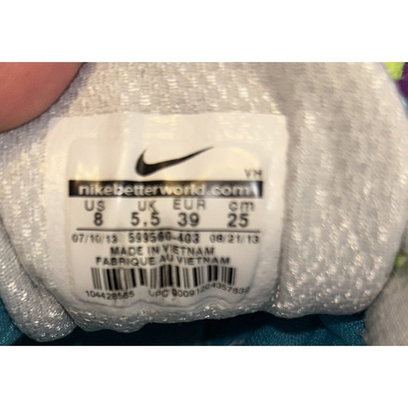 Nike Womens Dual Fusion ST‎ 2 454240-400 Blue Running Shoes Sneakers Size 8 - Picture 8 of 8